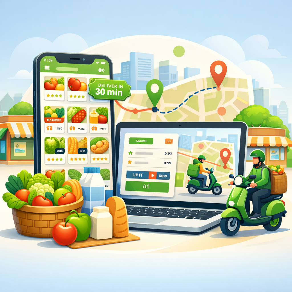 Hyperlocal Grocery Delivery Website